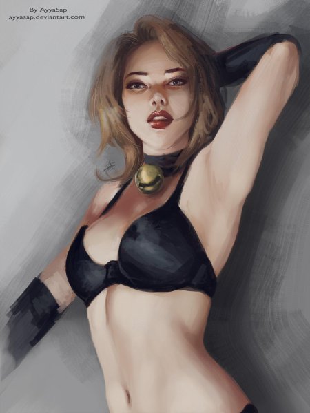 Женщина кошка арт