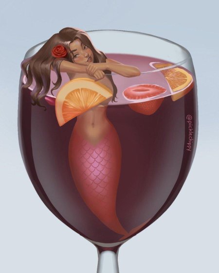 Девушка в бокале