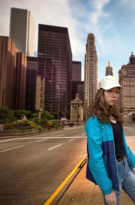 Девушка в нью йорке