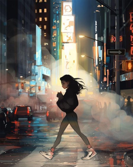 Девушка иллюстрация