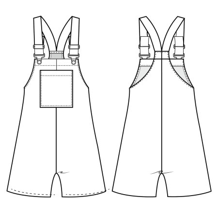 Детский полукомбинезон выкройка бурда