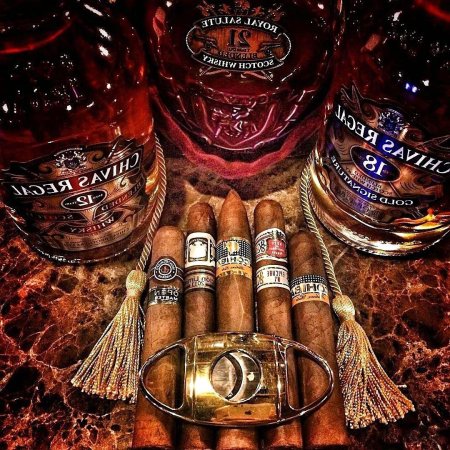 Сигара и виски