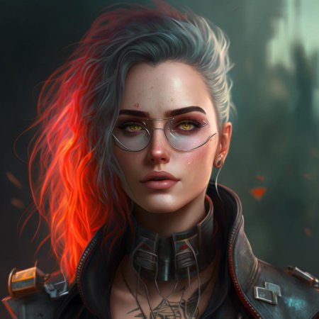 Киберпанк девушка