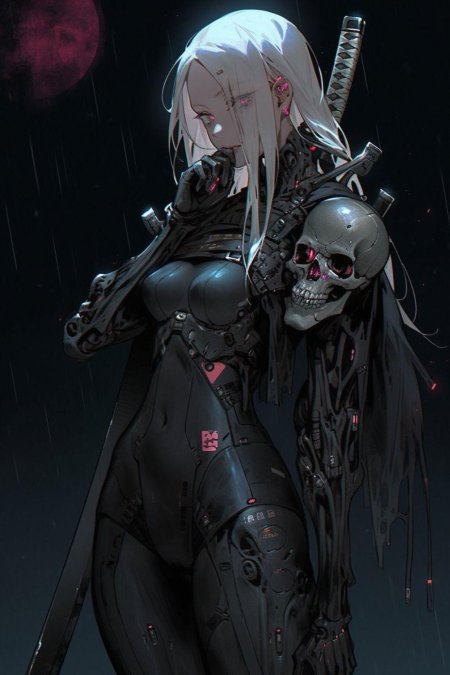 Девушка киберпанк