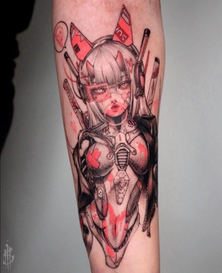 Аниме тату