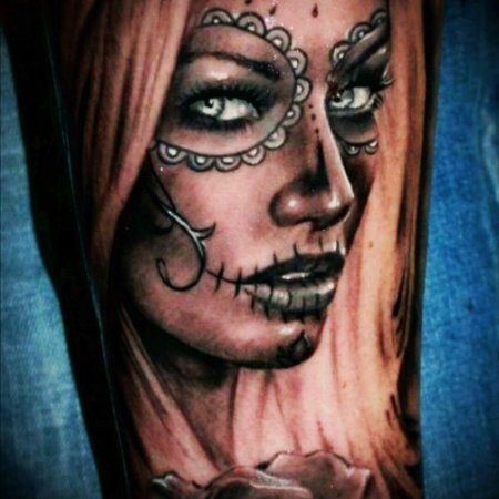 Тату санта муэрте