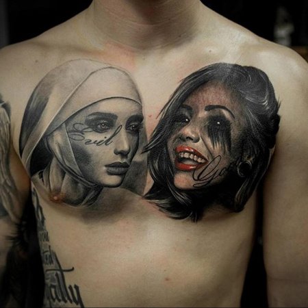 Монашка тату