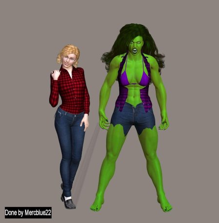 Женщина халк трансформация