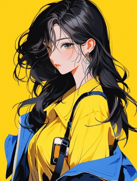 Красивая аниме девушка