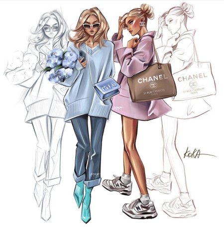 Модная иллюстрация