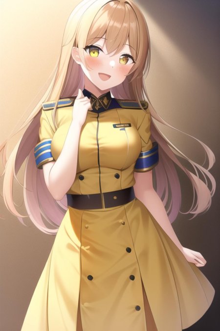 Аниме девушка военная