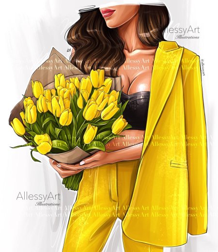 Рисунки девушек