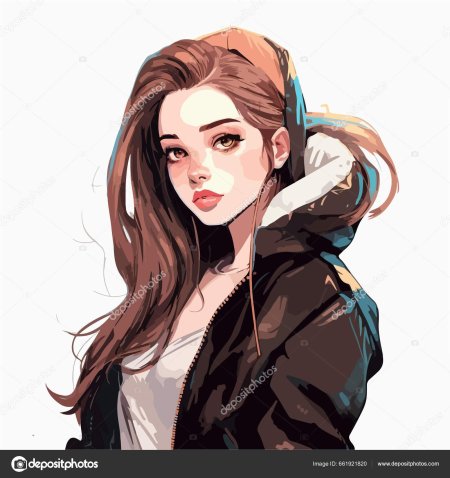 Девушка в стиле аниме