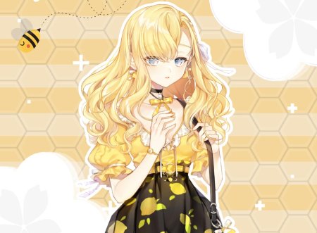 Тян с жёлтыми волосами