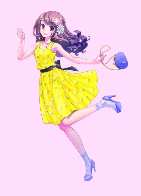 Аниме девушка модная