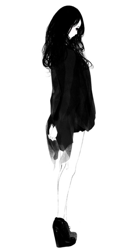 Черно белые арты