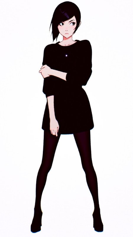 Аниме девочка в полный рост