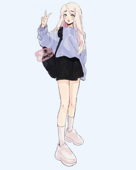 Аниме в полный рост девушки