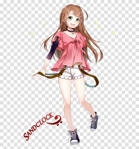 Аниме девушка полный рост