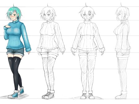 Референс персонажа в полный рост