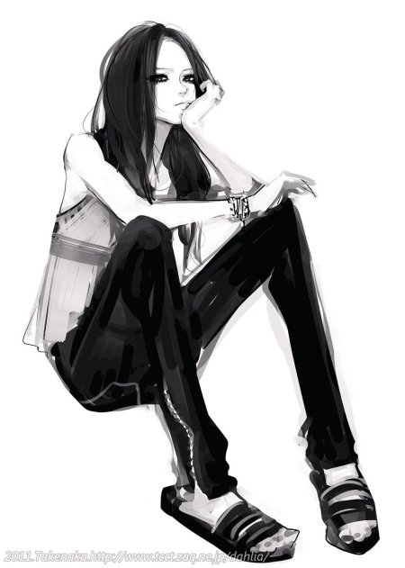 Аниме девушка пацанка