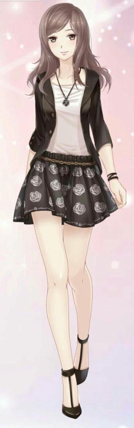 Красивая аниме девушка