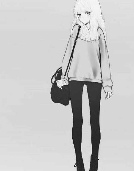 Рисунки девушек в полный рост