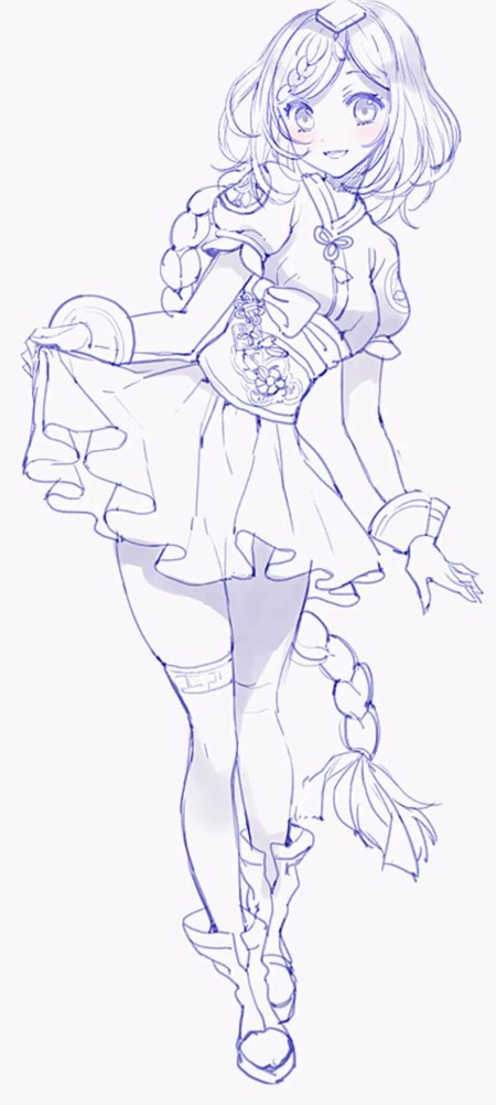 Эскиз аниме