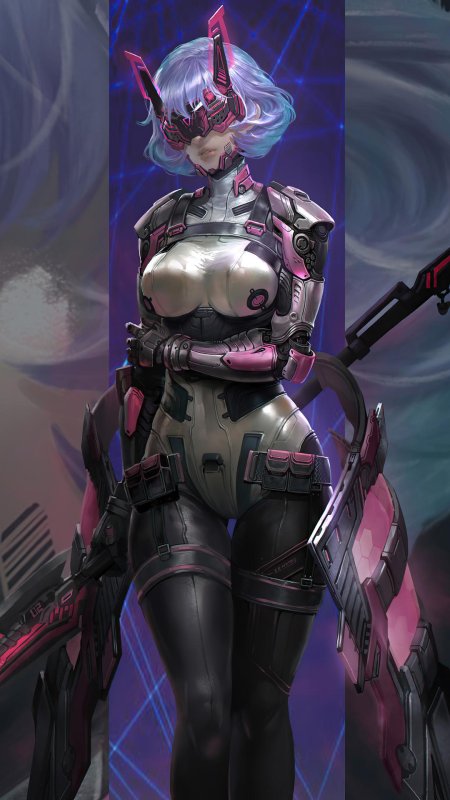 Киберпанк девушка