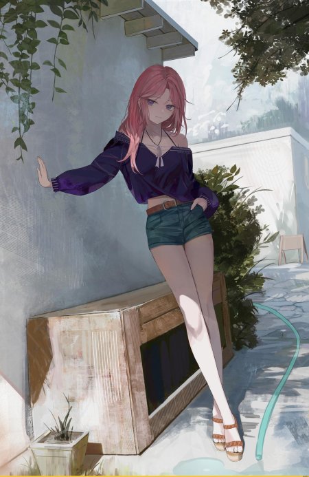 Красивая аниме девушка