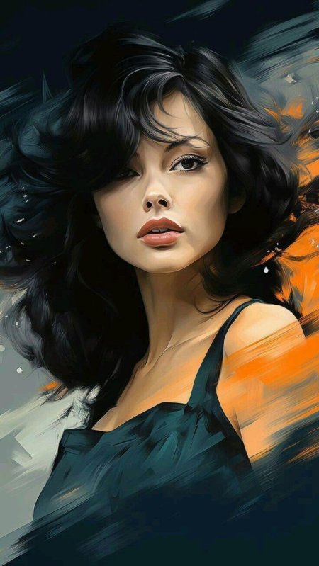 Девушка картина