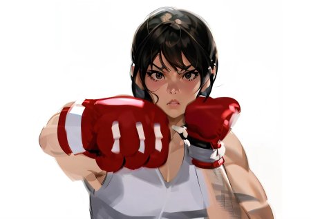 Девушка боксер