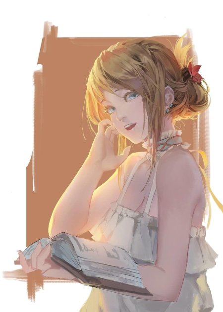 Аниме блондинка