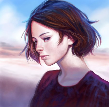 Девушка арты