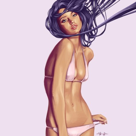 Девушка в купальнике иллюстрация