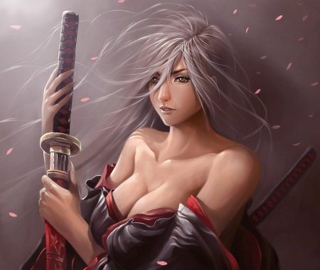 Девушка самурай аниме