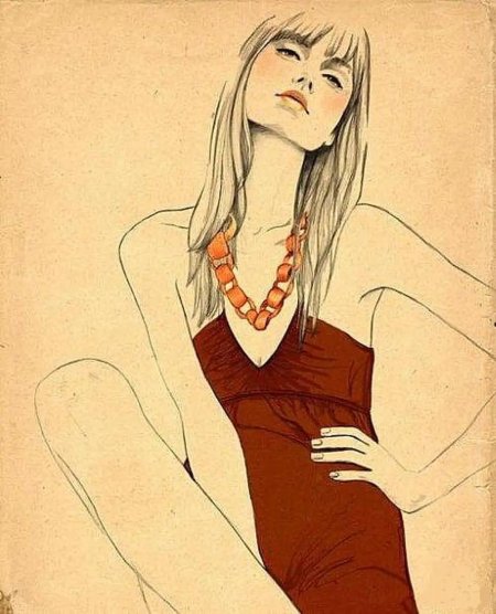 Модная иллюстрация