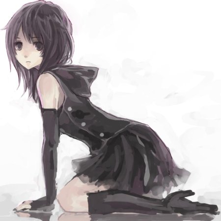 Аниме девушка с короткими волосами