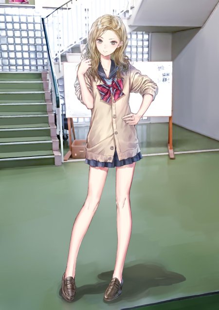 Красивая аниме девушка