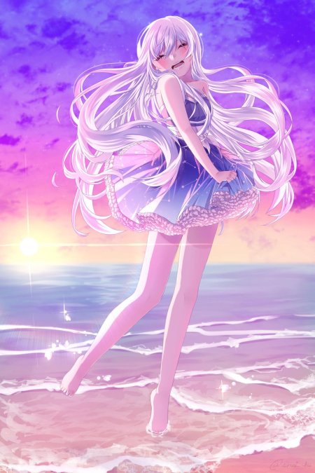 Аниме беловолосая принцесса