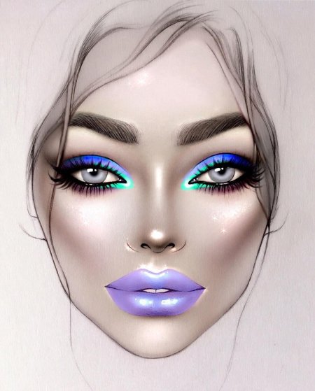 Яркий макияж глаз