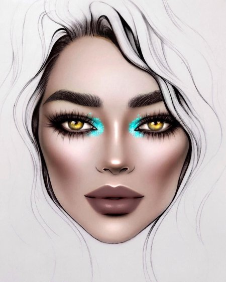 Фейс арт для бровиста