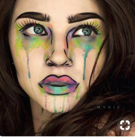 Макияж красками