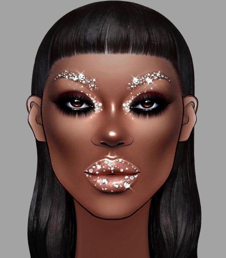 Блестящий макияж глаз