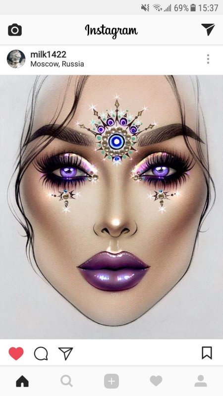 Макияж эскизы