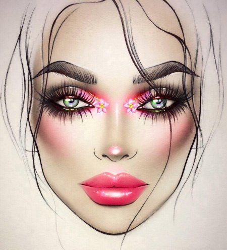 Макияж эскизы