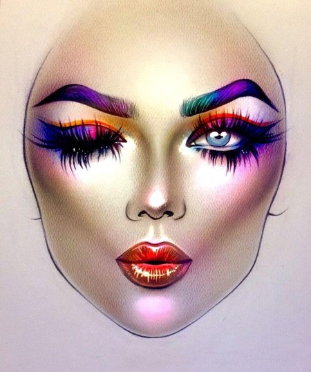 Макияж рисунок