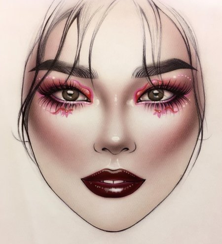 Раскраска макияж