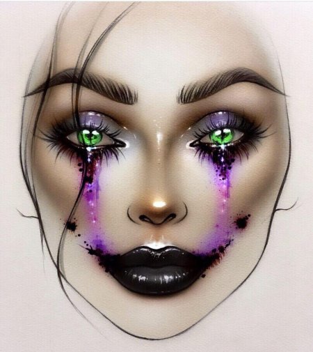 Макияж иллюстрация