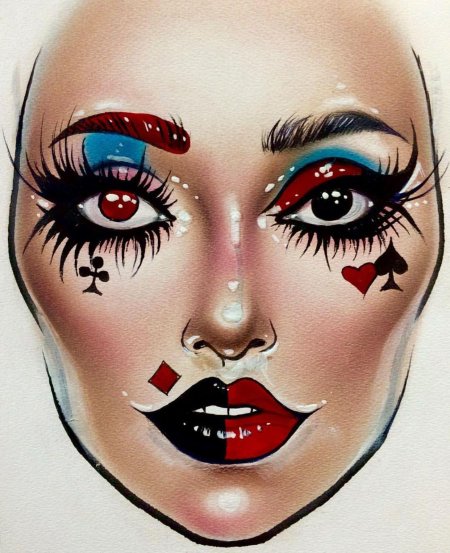 Грим на лице